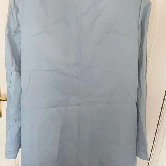 Light blue blazer with shoulder pads - Picture 4 of 4